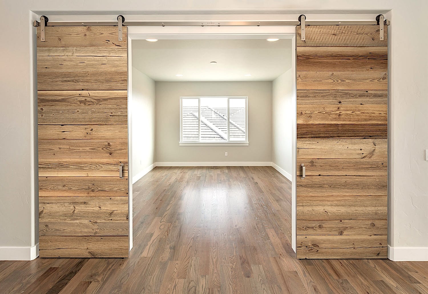 Portes coulissantes bois vieilli